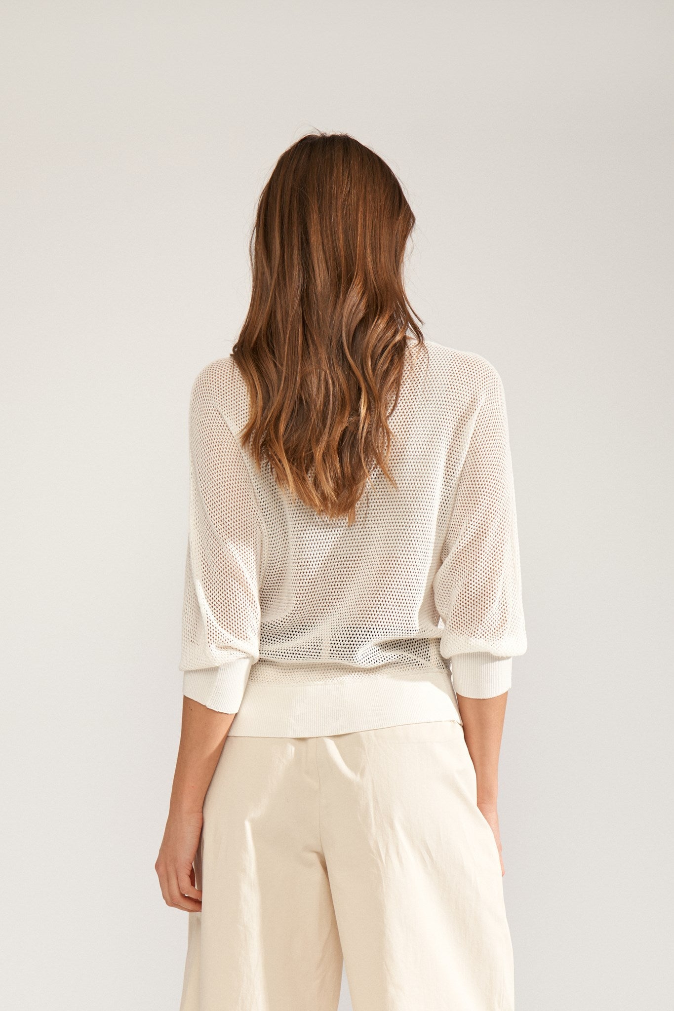 NUMONIS DAYA PULLOVER - Cloud Dancer