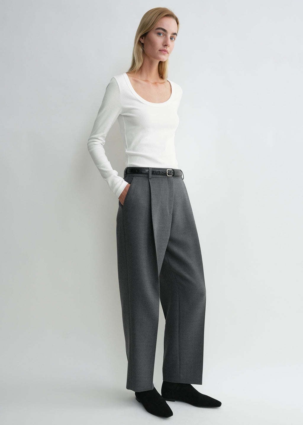 Classic rib top white