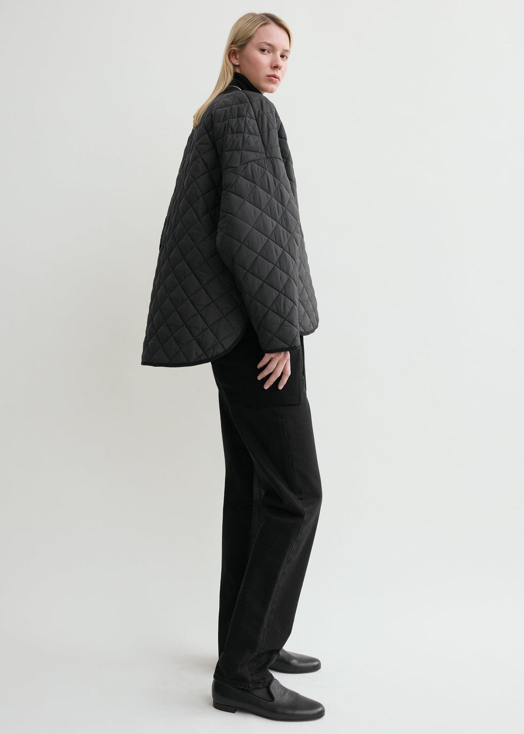 Quilted jacket black