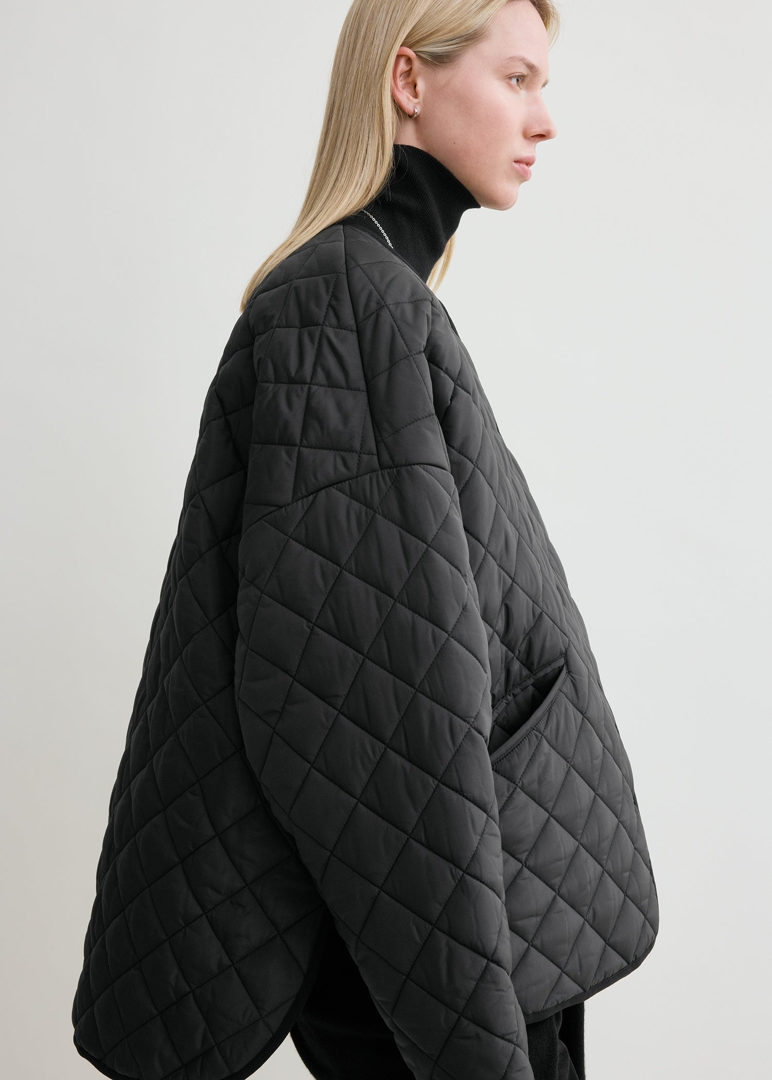 Quilted jacket black