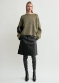 Boxy alpaca knit marsh