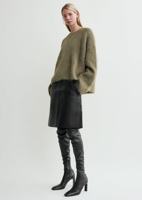 Boxy alpaca knit marsh