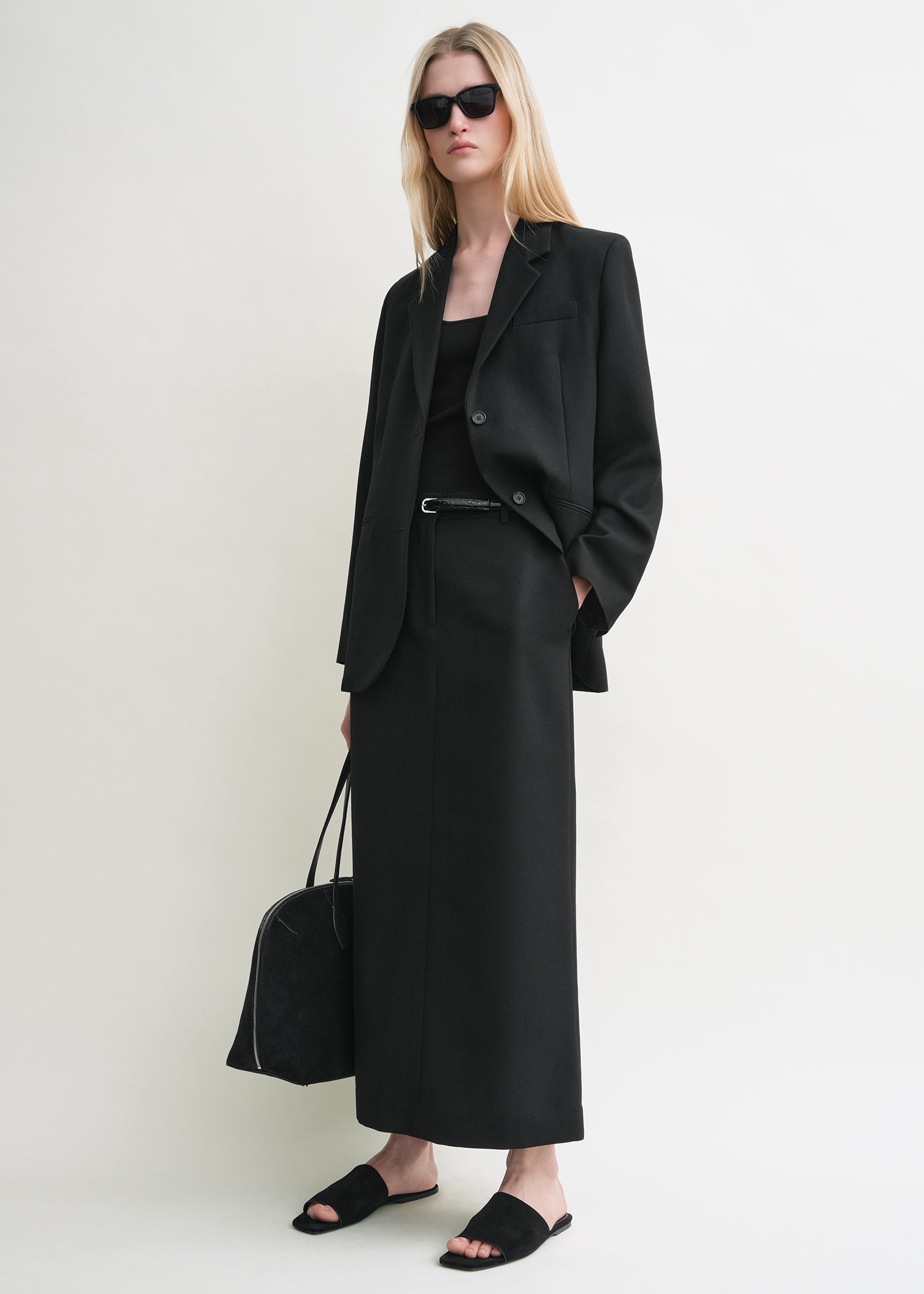 Tailored suit jacket black