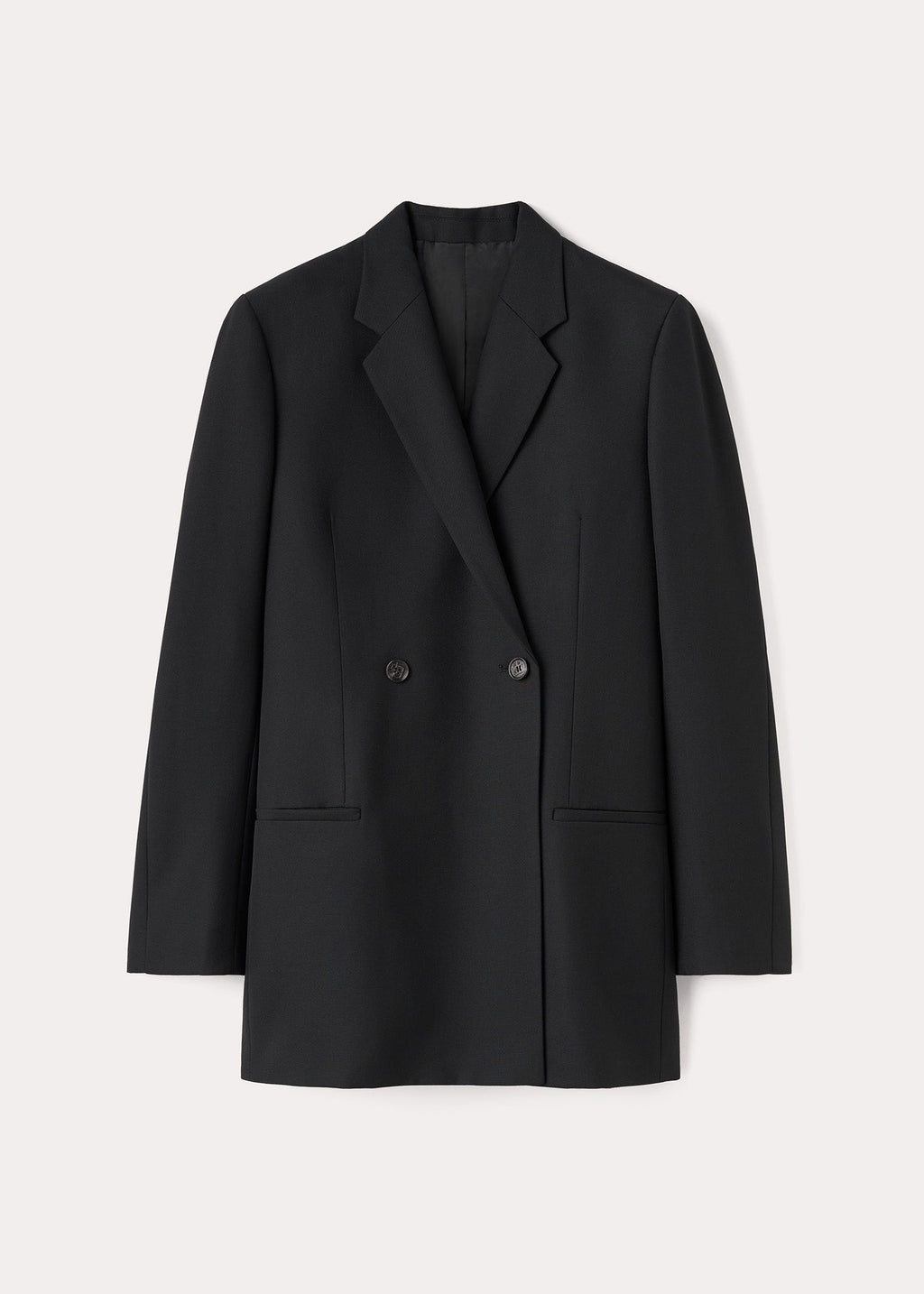 Double-breasted blazer black