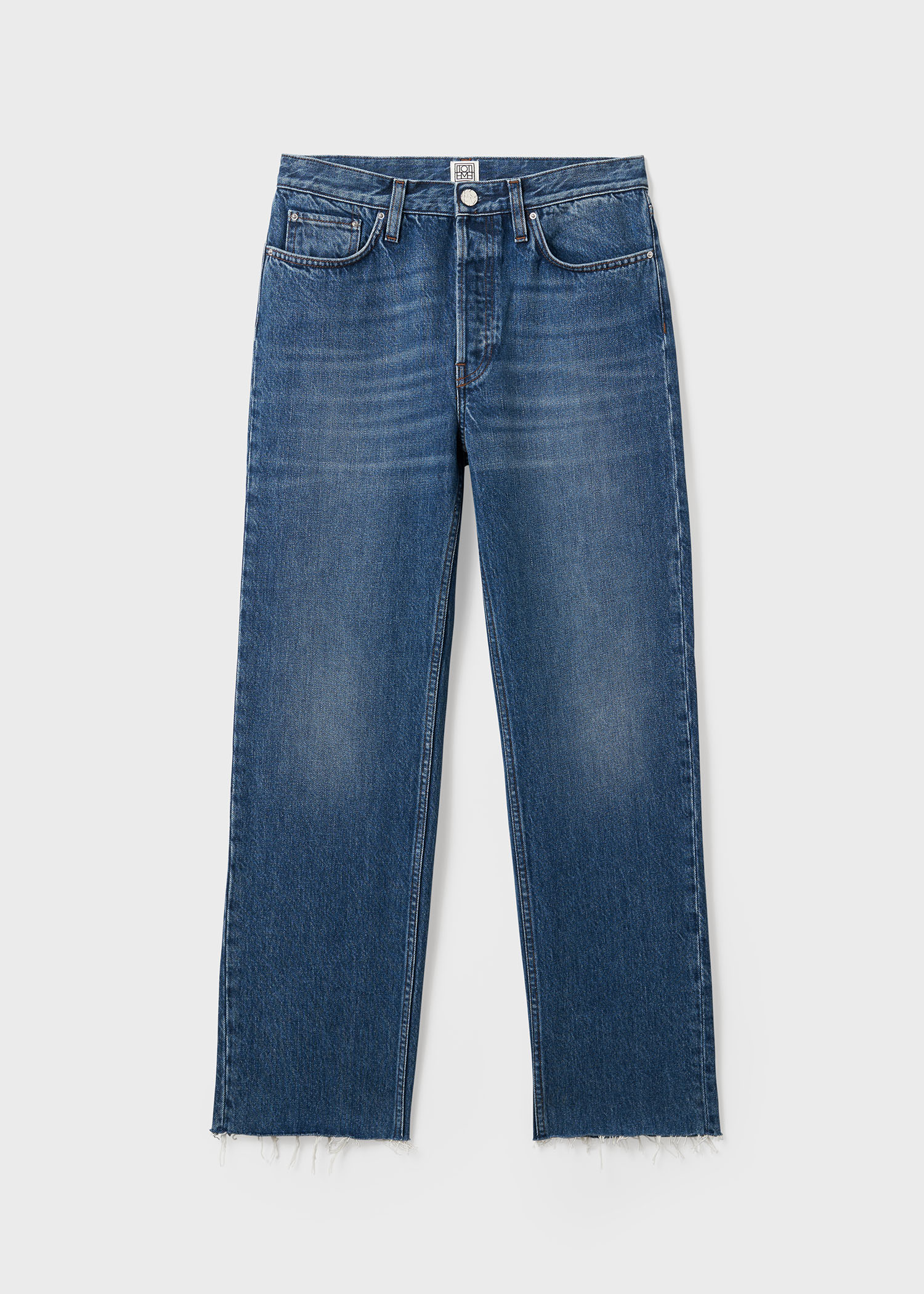 Classic cut denim mid blue